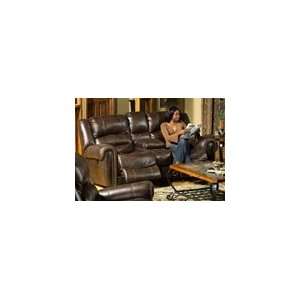  Hathaway Reclining Console Loveseat in Espresso Fabric 