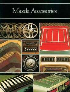 1981 Mazda RX 7, 626, GLC Accessories Brochure  Nice  