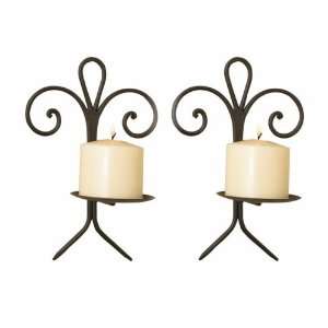  Wrought Iron Wall Sconce Set of 2