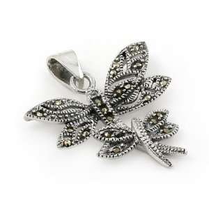  Marcasite Dragonfly Pendant Jewelry