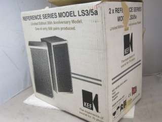 KEF LS3/5A PIANO BLACK 35TH anniversary edition  BOXED  only 500 pairs 
