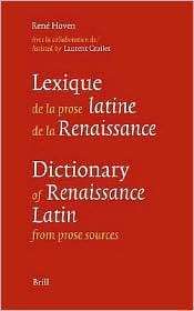 Lexique de la prose latine de la Renaissance   Dictionary of 