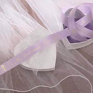   Printed Personalized Bridesmaid Favor Ribbon