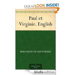 Paul et Virginie. English Bernardin de Saint Pierre  
