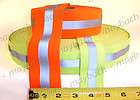 Elastic Reflective Tape Sew on Fabric   Safety Orange