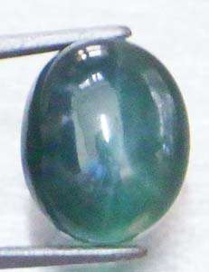 Emerald Green Star Sapphire (Lab Created Stone) Cabochon   Oval 