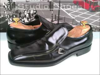   Black Buckle Strap Loafer Dress Shoes Mens UK 8 US 9 / 42 EU  