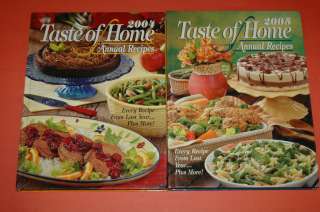Lot 5 Taste of Home Annual Recipes 2001,02, 03, 04, 05  