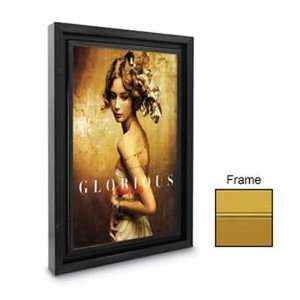   Series Lockable Simplified Lightbox With Gold Frame