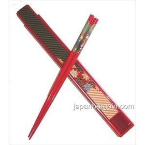   Travel Portable Chopsticks w/ Case Red #9611