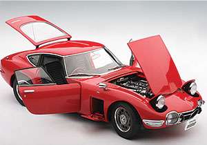 18 Toyota 2000GT Coupe Upgraded Red Autoart Diecast Model JDM  