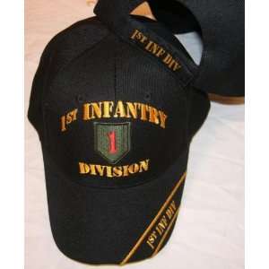   Division Black Embroidered Baseball Cap Ball Hat World War Army