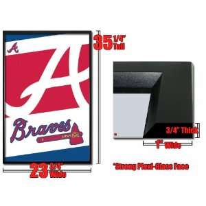  Framed Atlanta Braves Mlb Baseball Logo Poster Fr