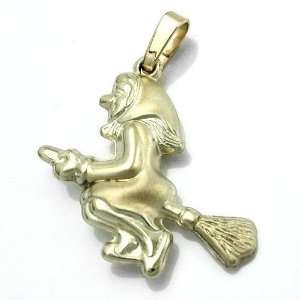  PENDANT, OLD WITCH, 9K GOLD, NEW DE NO Jewelry