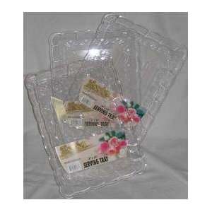  9X13 CLEAR PLASTIC TRAY DELUXE 48/1 