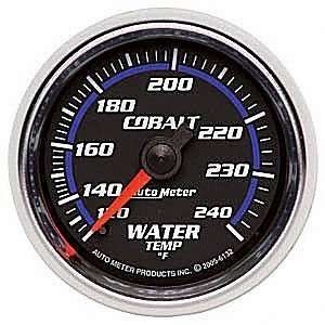 Auto Meter 6132 Cobalt 2 1/16 120 240 F Mechanical Water Temperature 