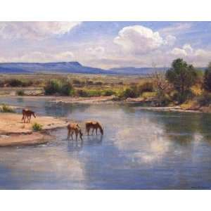  Bob Peters   On the Little Colorado Open Edition Canvas 