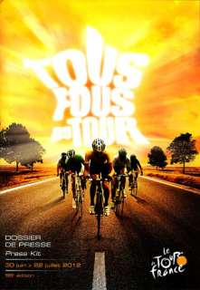 Tour de France 2012 Official VIP Press Kit English Book DVD Poster 