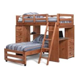  Woodcrest Heartland Student Twin Loft Bed with Mobile Twin 