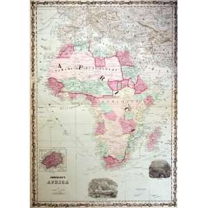  Johnson 1860 Antique Map of Africa
