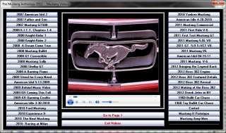 Ford Mustang Anthology 2012 DVD ROM 1500+ photos videos  