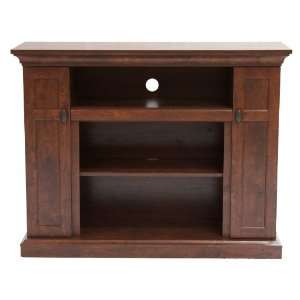 Home Source Industries TV12362 Tao Hardwood TV Stand with Shelves and 
