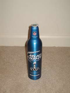   Aluminum SuperBowl XLVI Indianapolis 2012 Beer bottle Can NFL Football