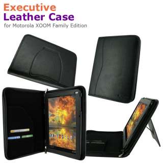   Portfolio Leather Case Cover for Motorola XOOM Family Edition  