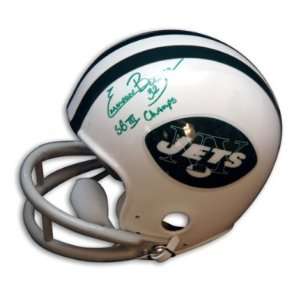  Emerson Boozer Signed Jets t/b Mini Helmet Inscribed 