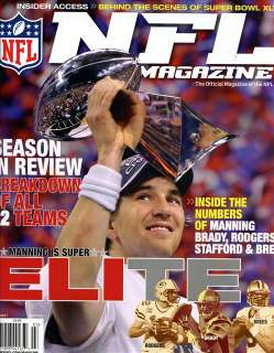NFL Magazine 3/12 Football Superbowl XLVI ELI MANNING NEW YORK GIANTS