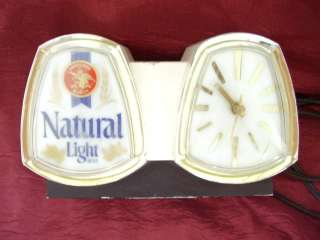 Anheuser Busch Beer Lighted Clock Cash Register Sign  