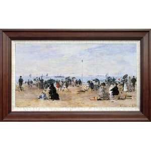  Hand Painted Oil Paintings Trouville Beach Scene   Free 