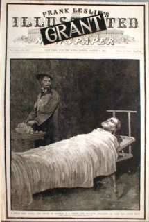 1885 Death Of General U.S. Grant Preparing Death Mask  