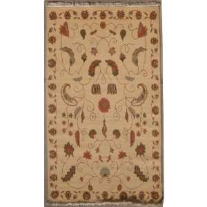 Pak Persian Floral Design Area Rug with Wool Pile    a 5x8 Medium Rug 
