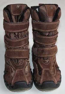 Primigi Brown Velcro Winter Snow Boots 29 11 EUC  