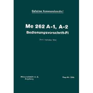  Messerschmitt  Me 262 A 1, A 2 Aircraft Handbook Manual 