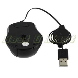USB Optical Mouse Retractable Wired notebook Mouse Mice  