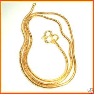 22K 23K THAI YELLOW GP GOLD 18 NECKLACE Jewelry N2  