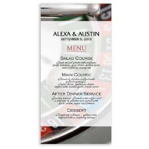 175 Wedding Menu Cards   Not Roulette Grand Office 