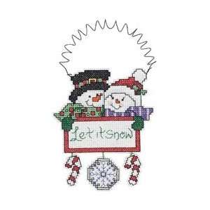 Janlynn Holiday Wizzers Mr. & Mrs. Flake Counted Cross Stitch Kit 3 3 