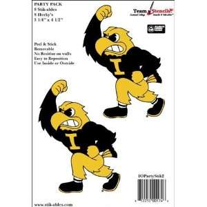  Iowa Herky Party Pack Decals Stik ables