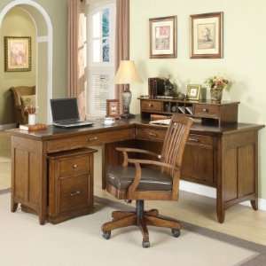   Computer Desk with Optional Hutch, Chair, and Filing Cabinet Home