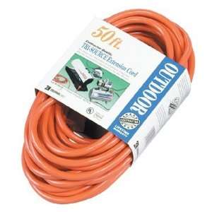 Coleman Cable 04188 50 Tri Source Fluor.Green Low Temp Ext Cord 12 