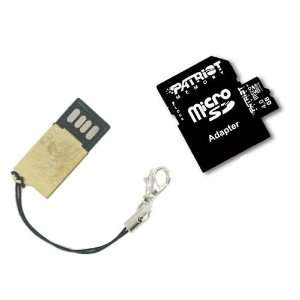  4GB Patriot microSD Memory Card + USB Reader (Metal Shell 