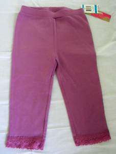 Macys Girls Purple Lace Leggings 24 Months NWT  