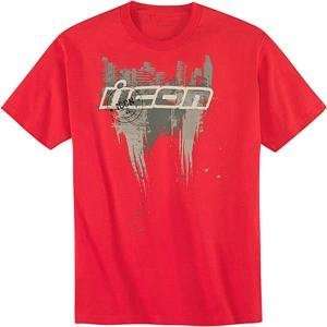  Icon Abrasion T Shirt   Medium/Red Automotive