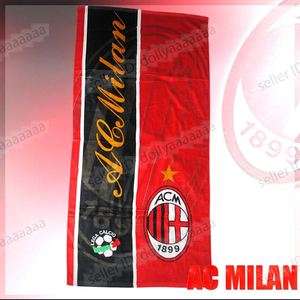   Football Club Team AC Milan FC Soccer Beach Bath Towel 56x29  