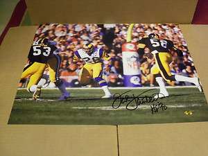   Lambert, Pgh Steelers, Signed Super Bowl XIV Game Action, 16 x 20, COA