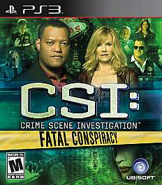 CSI Crime Scene Investigation   Fatal Conspiracy Sony Playstation 3 