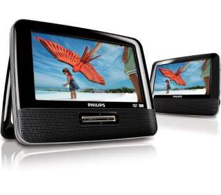 NEW PHILIPS 9 DUAL TWIN SCREEN PORTABLE DVD PLAYER  